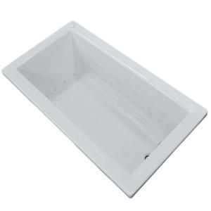 Universal Tubs Sapphire 5.5 ft. Jetted Air Bath Tub with Right Drain in White HD3266VNAR