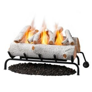Real Flame 24 in. Birch Convert to Gel Fireplace Logs 2609 B