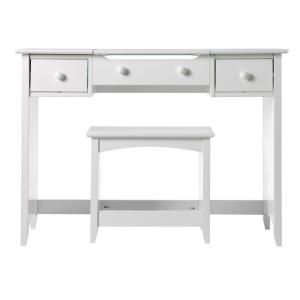 Home Decorators Collection Hawthorne 44 in. W White Vanity with Folding Mirror 0895700410