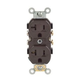 Leviton 20 Amp Commercial Duplex Outlet   Brown R50 CBR20 000