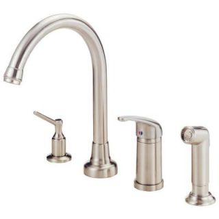 Danze Melrose Single Handle Kitchen Faucet in Stainless Steel D409012SS