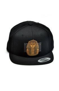 SwaggWood King Tut Wood Charm Black Snapback Hat