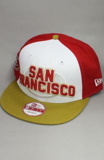 123SNAPBACKS San Francisco 49ers Snapback HatWhiteRedGoldDraft Day