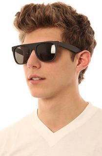 Super Sunglasses Flat Top in Matte Black