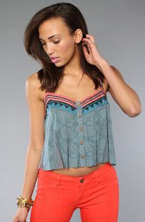 Free People The Moroccan Floral Crop Tank Vest