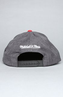 Mitchell & Ness The Detroit Red Wings Arch Logo G2 Snapback Hat in Gray