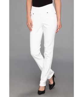 Jag Jeans Malia Pull On Slim Colored Denim in White Womens Jeans (White)