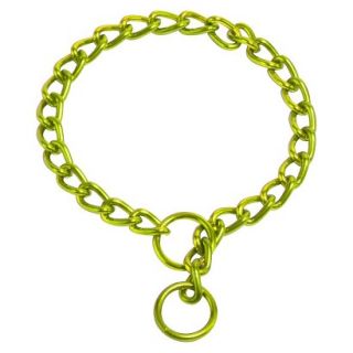 Platinum Pets Coated Chain Training Collar   Corona Lime (24 x 4mm)