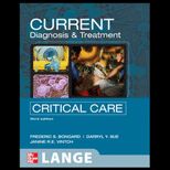 Current Critical Care Diagnosis and Treatment