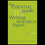 Essential Guide  Research Writing (Canadian)