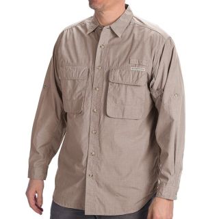 ExOfficio BugsAway(R) Baja Shirt   UPF 30+  Long Sleeve (For Men)   COBALT (XL )