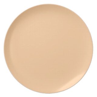 Peach Orange High End Single Color Plates