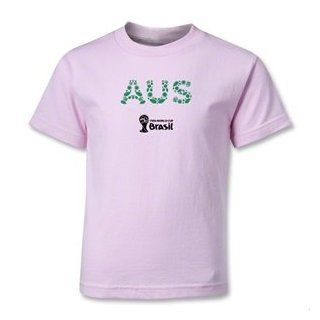 FIFA World Cup 2014 Australia 2014 FIFA World Cup Brazil(TM) Kids Elements T Shirt (Pink): Novelty T Shirts: Clothing
