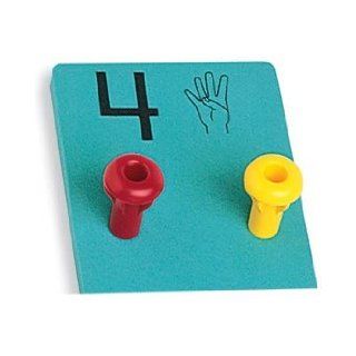 Peg itTM Number Boards with Easy Grip(R) Pegs with Fingerspell (Peg It Number Board Sets): School Specialty Publishing: 9781564517685: Books