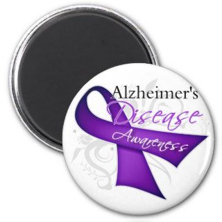 Alzheimer's Disease Awareness Ribbon Magnet