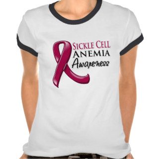 Sickle Cell Anemia Awareness Ribbon Tshirt