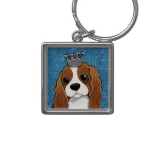 King Charles Spaniel  Dog Art Key Chain