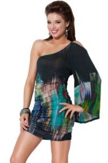 Jovani Beyond 171313, Abstract multicolor print dress at  Womens Clothing store: