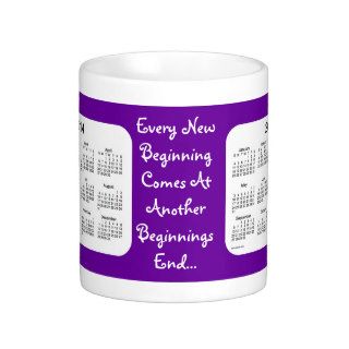 New Beginnings 2 Year 2014 2015 Calendar Mug