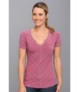 ExOfficio Go To Pocket Stripe S/S Womens T Shirt (Purple)