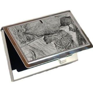 In The Rain By Edgar Degas Business Card Holder : Office Products