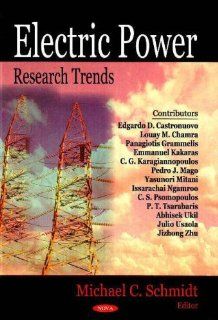 Electric Power Research Trends Michael C. Schmidt 9781600219788 Books