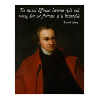 Patrick Henry Morality Print