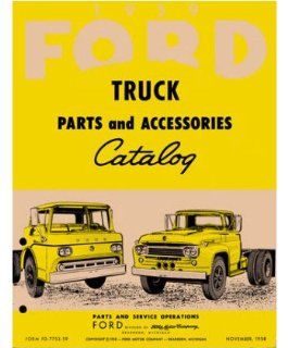 1959 Ford Truck Part Numbers Book List Catalog Interchange Drawings: Automotive