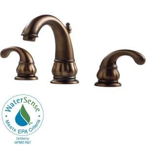 Pfister Treviso 8 in. Widespread 2 Handle High Arc Bathroom Faucet in Velvet Aged Bronze DISCONTINUED F 049 DV00