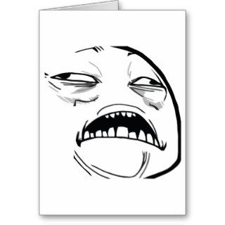 Oh Sweet Jesus Thats Good Rage Face Meme Greeting Card