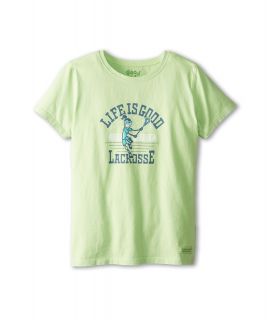 Life is good Kids Jackie Let It Fly Crusher Tee Girls Short Sleeve Pullover (Green)
