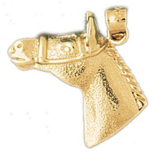 CleverEve's 14K Gold Pendant Horse Head 2.8   Gram(s) CleverEve Jewelry