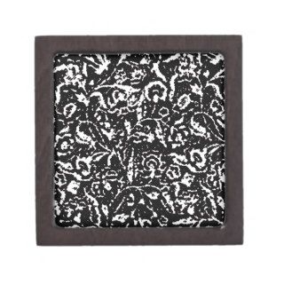 Art Deco black and white pattern Premium Gift Box