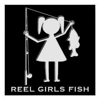 REEL GIRLS FISH   POSTER