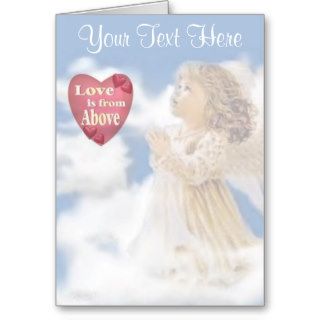 Angelic Love Is Above Greeting Cards