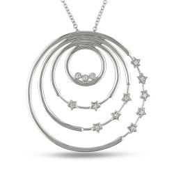 14k White Gold 1/7ct TDW White Diamond Fashion Necklace (G H, SI1 SI2) One of a Kind Necklaces