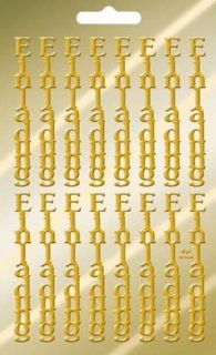 Artoz Collato Peel Off Text Sticker Spiegel gold, "Einladung" (Text senkrecht),95 mm x 145 mm: Küche & Haushalt