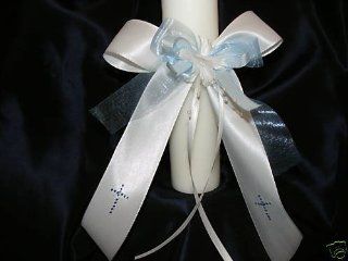 Kerzenschleife für Taufkerze Kommunionkerze Junge Mädchen 3 6 cm Durchmesser T 156: Baby