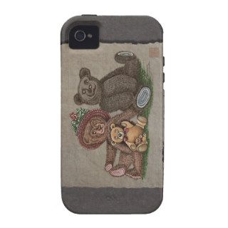 Teddy Bear Family iPhone 4/4S Cases