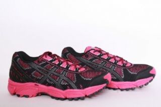 ASICS GEL TRAIL ATTACK 7 (T161N.3490) Laufschuh pink/black/silver Gr. 38 (US 7): Schuhe & Handtaschen