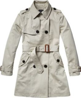 Tommy Hilfiger Mädchen Trench Coat Polly Trenchcoat / Ex57112305, Gr. 176 (16), Grau (085 Oyster Grey): Bekleidung