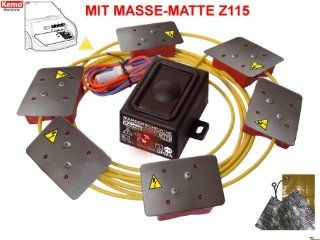 Marder Set KFZ KEMO M176 wasserdicht (IP65*) + Z115 Marderabwehr Marderschutz 12 15 V/DC + Masse Matte (+ Schrauben+Kabelbinder): Garten