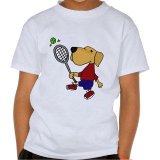 XX  Yellow Labrador Retriever Dog Playing Tennis T Shirts