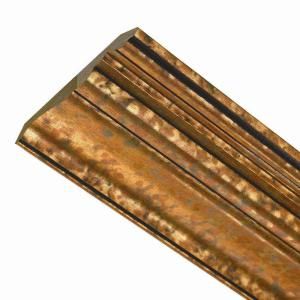 Fasade 8 ft. Classic Style Ceiling Crown Molding Cracked Copper 175 19