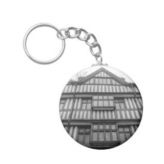 Ancient Tudor house in London Keychains