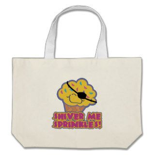 Shiver Me Sprinkles Pirate Cupcake Tote Bags