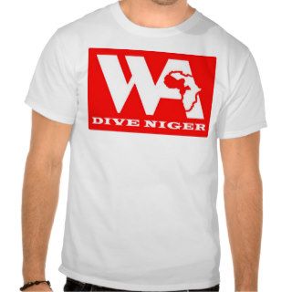 Dive Niger   Logo front   web address back T shirt