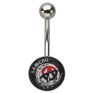 Sons of Anarchy SAMCRO Belly Ring 18G: Jewelry