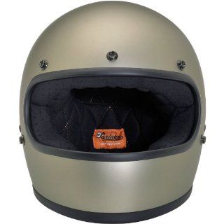 Large Flat Titanium Gringo Helmet by Biltwell, Inc.: Automotive