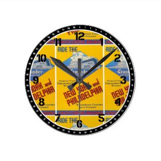 Reading Railroad Crusader Train 1937 Wall Clock